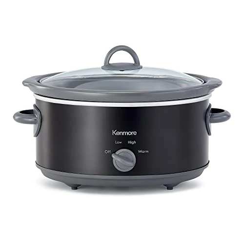 Enmore 5 Qt (4.7L) Slow Cooker, Black And Gray, Compact Countertop Cooking, Simple Dial Control, Easy To Use, Warm, Braise, Simmer, Sous Vide, Stew, Soup, Curry, Chili, Fondue, Yogurt 1 Enmore 5 Qt (4.7L) Slow Cooker, Black And Gray, Compact Countertop Cooking, Simple Dial Control, Easy To Use, Warm, Braise, Simmer, Sous Vide, Stew, Soup, Curry, Chili, Fondue, Yogurt