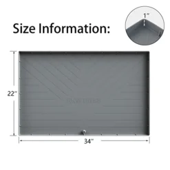 Under Sink Mat, 34"x22" Silicone Under Sink Mats For Kitchen Waterproof, Cabinet Drip Tray, Bottom Of Kitchen Under The Sink Mat, Liner Protector With 1" Lip Drain Hole For Leak -Kitchen Island Sale 31n3Udf3MLL