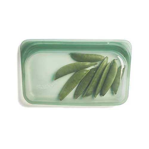 Silicone Reusable Storage Bag, Snack (Agave) | Food Meal Prep Storage Container | Lunch, Travel, Makeup, Gym Bag | Freezer, Oven, Microwave, Dishwasher Safe, Leakproof 1 Silicone Reusable Storage Bag, Snack (Agave) | Food Meal Prep Storage Container | Lunch, Travel, Makeup, Gym Bag | Freezer, Oven, Microwave, Dishwasher Safe, Leakproof