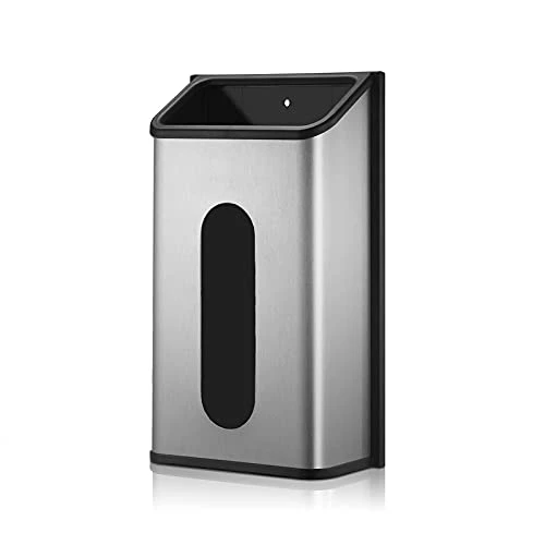 Upgraded Wall Mount Grocery Plastic Bag Holder, Bag Dispenser With Extra-Wide & Easy-Access Openings, Anti-Fingerprint Brushed Stainless Steel Finish, Silver 1 Upgraded Wall Mount Grocery Plastic Bag Holder, Bag Dispenser With Extra-Wide & Easy-Access Openings, Anti-Fingerprint Brushed Stainless Steel Finish, Silver