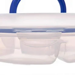 Easy Essentials Food Storage Container With Dividers / Food Storage Bin With Dividers - 78 Ounce, Clear -Kitchen Island Sale 31nibdJabwL