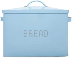At & Jules Extra Large White 15 X 10 Metal Farmhouse Bread Box - Holds Two Full Loaves -Kitchen Island Sale 31oHPICg8bL. AC