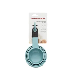 KitchenAid Classic Multifunction Can Opener/Bottle Opener, 8.34-Inch, Aqua Sky & KE058OHAQA Classic Measuring Cups, Set Of 4, Aqua Sky/Black -Kitchen Island Sale 31oZ9GbFYzL