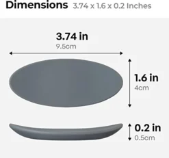 Carrotez Small Silicone Coffee Spoon Rest 2 Pcs (0.2" X 1.6" X 3.74"), Spoon Holder Flexible Almond-Shaped For Next To Coffee Maker - Kitchen Utensil Rest, Deep Grey -Kitchen Island Sale 31omHtceqdL