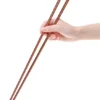 16.5 Inches Wooden Cooking Chopsticks Reusable For Noodles Frying Hotpot Extra Long Kitchen Chop Sticks Brown 2 Pairs