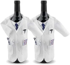 White Coat Wine Gifts For Women Doctors - Felt Wine Gift Bag With Otoscope, Syringe, Capsules, Necklace, Doctors Wine Cover Gifts For Graduation Birthday Anniversary Nurse Practitioner Gifts For Women -Kitchen Island Sale 31pfwFbGQuL. AC