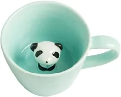 Cow Ceramic Cup Hidden 3D Animal Inside Mug,Cute Cartoon Handmade Figurine Mugs,Holiday And Birthday Gift For Coffee Milk Tea Lovers,12 OZ(White,Black) -Kitchen Island Sale 31pnaV1pOHL. AC