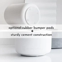 White Ceramic Utensil Holder With Interior Copper Finish - Stylish, Sturdy And Large Spatula Holder For Rose Gold Kitchen Accessories & Copper Kitchen Accessories - Utensil Holder For Kitchen Counter -Kitchen Island Sale 31rdWdmY6uL