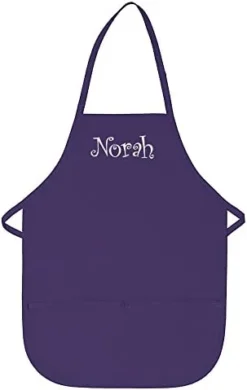 THE APRONPLACE Personalized Apron Embroidered Add A Name Kids Apron -Kitchen Island Sale 31sDWIhPvFL. AC