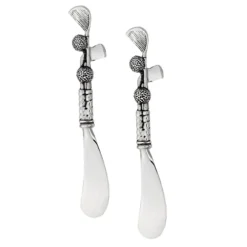 2-Piece Cheese And Butter Spreader Knives Zinc Alloy Cheese Spreader Sets (Golf Clubs)
