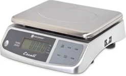 San Jamar Stainless Steel M-Series Digital Food/Kitchen Scale, 66lb Capacity, Silver
