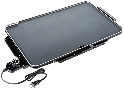 Presto 07072 Slimline Griddle, Black, 22" & 06852 16-Inch Electric Skillet With Glass Cover 3 Presto 07072 Slimline Griddle, Black, 22" & 06852 16-Inch Electric Skillet With Glass Cover - Image 3