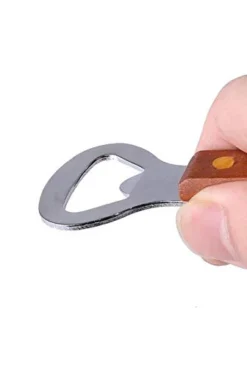 Smart Cook Bottle Opener Can Punch Opener - Dual-sided Manual Stainless Steel Can Opener With Riveted Wood Handle, Set Of 2 Units -Kitchen Island Sale 31ty70vaatL