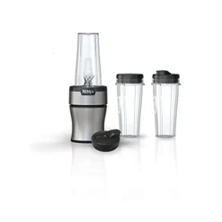 Ninja BN301 Nutri-Blender Plus Compact Personal Blender, 900-Peak-Watt Motor, Silver