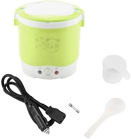 1L Mini Rice Cooker, 12v Electric Lunch Box Portable Travel Rice Cooker For Car Multifunctional Electric Food Steamer Rice Cooker Fast Cooking Fully Automatic Non Stick Pot For Travel Camping (White) 7 1L Mini Rice Cooker, 12v Electric Lunch Box Portable Travel Rice Cooker For Car Multifunctional Electric Food Steamer Rice Cooker Fast Cooking Fully Automatic Non Stick Pot For Travel Camping (White) - Image 7