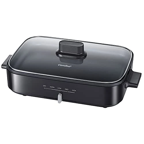 12-inch Multi-Functional Electric Skillets With Temperature Control, Rapid Heat Up, Easy To Clean, Non-stick Detachable Electric Griddle For Roast, Fry, Sauté, Steam Or Buffet, 3.5Qt 1 12-inch Multi-Functional Electric Skillets With Temperature Control, Rapid Heat Up, Easy To Clean, Non-stick Detachable Electric Griddle For Roast, Fry, Sauté, Steam Or Buffet, 3.5Qt