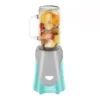 Vente Electric Personal Portable Blender, 18 Ounce Drink Mixer, Frozen Margarita, Shake & Smoothie Maker, Glass Jar With Stainless Steel Blades And 300-Watt Base, Compact BPA-Free, Turquoise BLH1002T