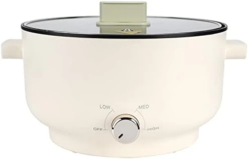 Electric Hot Pot, 3 Gear Knob Uniform Heating Hot Pot, Multifunctional Evenly Heated Cooking Pot For Dormitory Apartments Small Households (US 110V) 8 Electric Hot Pot, 3 Gear Knob Uniform Heating Hot Pot, Multifunctional Evenly Heated Cooking Pot For Dormitory Apartments Small Households (US 110V) - Image 8