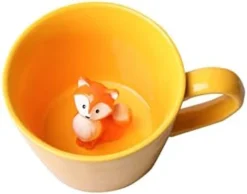 Cow Ceramic Cup Hidden 3D Animal Inside Mug,Cute Cartoon Handmade Figurine Mugs,Holiday And Birthday Gift For Coffee Milk Tea Lovers,12 OZ(White,Black) -Kitchen Island Sale 31wgSP nKpL. AC
