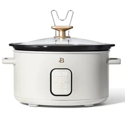 GENERIC Beautiful Programmable Slow Cooker 6 Quart, White Icing By Drew Barrymore
