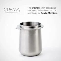 Rema Coffee Products | 54mm Dosing Cup | Brushed Silver | 100% Stainless Steel | Espresso Coffee Dosing Cup | Fits 54mm Breville Portafilters -Kitchen Island Sale 31xfgnw6EVL