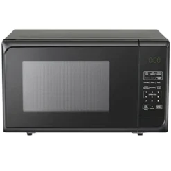 0.9 Cu Ft Countertop Microwave Oven, 900W, 6 Quick-Set Menu Options, Child Lock, LED Display, For Home, Dorm, Office, Black