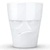 ASSEN Porcelain Mug With Handle, Grumpy Face Edition, 11 Oz. White (Single Coffee Mug) Coffee Cup
