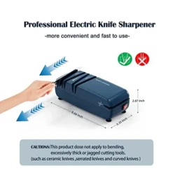 Tric Knife Sharpener New 2.0,Elecameier 15 Degree Professional Kitchen Knife Sharpeners Easy To Use And Quickly Sharpening Of Chef Knifes/Pocket Knife/Scissors Custom Prussian Blue -Kitchen Island Sale 410KkgOCpQL