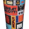 Tervis Triple Walled Back To The Future Insulated Tumbler Cup Keeps Drinks Cold & Hot, 20oz - Stainless Steel, Pattern