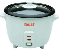 MUSA USA GAU-00011 Electric Nonstick Rice Cooker 3-Cup (Uncooked) 6-Cup (Cooked), White -Kitchen Island Sale 410awzw2UYL. AC 1