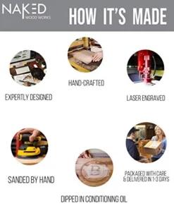 USA Handmade Wood Cutting Board Laser Etched With Your Anniversary Date And Names! Sizes SM-XXL Wedding Gifts, Anniversary Gifts, Christmas Gifts, Or Bridal Shower Gifts By Naked Wood Works -Kitchen Island Sale 410bSA1xUaL