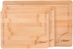 Bamboo Cutting Board Large 15 Inch, With Juice Groove, Handles On Both Sides For Easy Pick Up, Smooth Surface, For Kitchen And Party, Cut Raw Food Such As Meat, Beef And Chicken -Kitchen Island Sale 410kYt5whML. AC