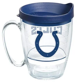 Tervis Made In USA Double Walled NFL Indianapolis Colts Insulated Tumbler Cup Keeps Drinks Cold & Hot, 16oz Mug, Tradition