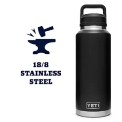 Yeti Rambler 46 Oz Bottle, Vacuum Insulated, Stainless Steel With Chug Cap -Kitchen Island Sale 410sxShm6EL
