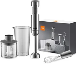 Immersion Handheld Blender - Blenders For Kitchen Hand Mixer Set, 14-Speed Stainless Steel Blade & Body Hand Stick, Hand Blender Electric With Egg Whisk, Perfect For Kitchen Mixing And Pureeing -Kitchen Island Sale 411MPkjVAuL. AC