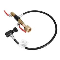 Acouto CO2 Refill Adapter Tool, Compatible With G5/8 24" Hose CO2 Tank Cylinder Filling Station Fill Charge Adapter Tool(24 Inches Long-G1/2(CGA320))