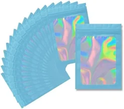 100 Pieces Resealable Smell Proof Bags - 4 X 6 Inches Foil Pouch Bags， Flat Clear Ziplock Food Storage Bags Plastic Packaging Foil Mylar Bags For Party Favor Food Storage (Holographic Rainbow Color) -Kitchen Island Sale 411S7UJyFqL. AC