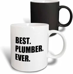 Best Plumber Ever Fun Plumbing Job Appreciation Gift Black Text Two Tone Mug, 1 Count (Pack Of 1) -Kitchen Island Sale 411TMA C8zL. AC