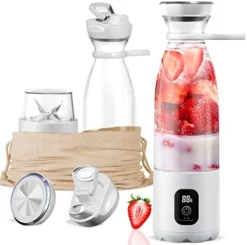 Portable Blender, Personal Blender For Shakes And Smoothies 300W Mini Blender 20oz Smoothie Blender USB Rechargeable Fresh Juice Blender With Pulse Technology Crush Ice Nuts Eenten Blender BravoS(3rd Generation) (BravoS (Sports Caps)) 10 Portable Blender, Personal Blender For Shakes And Smoothies 300W Mini Blender 20oz Smoothie Blender USB Rechargeable Fresh Juice Blender With Pulse Technology Crush Ice Nuts Eenten Blender BravoS(3rd Generation) (BravoS (Sports Caps)) -Kitchen Island Sale 411g9bzSgYL. AC
