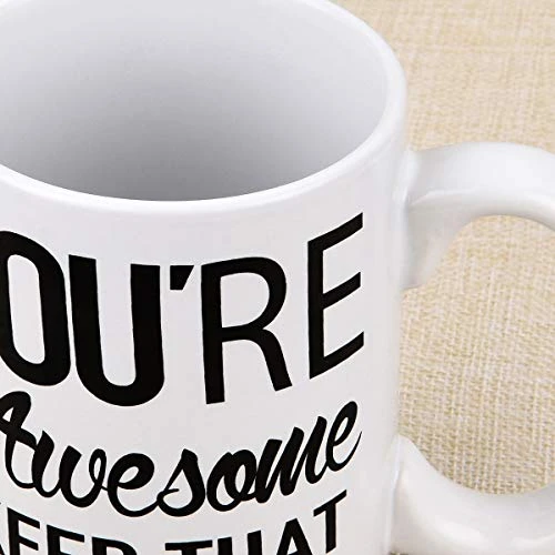 Funny Coffee Mug You Are Awesome Coffee Tea Cup Unique Festival Birthday Present For Men Women 15 Ounce 5 Funny Coffee Mug You Are Awesome Coffee Tea Cup Unique Festival Birthday Present For Men Women 15 Ounce - Image 5