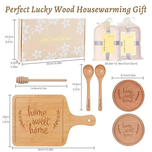 House Warming Gifts New Home,New Home Gifts For Home,Christmas House Warming Gifts For Couple Women Men,Home Sweet Home Housewarming Gift Bamboo Serving Board Coasters Spoon 5 House Warming Gifts New Home,New Home Gifts For Home,Christmas House Warming Gifts For Couple Women Men,Home Sweet Home Housewarming Gift Bamboo Serving Board Coasters Spoon - Image 5