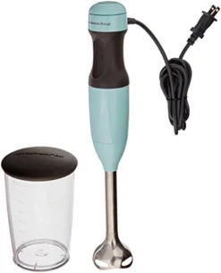 KitchenAid KHB1231IC 2-Speed Hand Blender, Ice, 8"