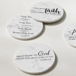 Coasters For Drinks With Bible Verses, Set Of 6 Absorbent Drinks Coasters With Holder Ceramic Drink Coaster With Cork Backing For Table Protection, Christian Coasters, Christian Gifts 13 Coasters For Drinks With Bible Verses, Set Of 6 Absorbent Drinks Coasters With Holder Ceramic Drink Coaster With Cork Backing For Table Protection, Christian Coasters, Christian Gifts -Kitchen Island Sale 411vqKeRzlL