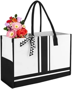 GLORIEROO Lace Canvas Tote Bag - Personalized Present Beach Bag Unique Gifts For Women Teachers/Mothers Day/Birthday/Brides -Kitchen Island Sale 411xCV0O2IL. AC