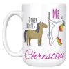Other Bosses Vs Me Unicorn Coffee Mug, 11oz - Personalized Boss Gifts For Women With Name - Double Sided Print - Unique Bossycorn Coffee Cup | Boss Lady Gifts