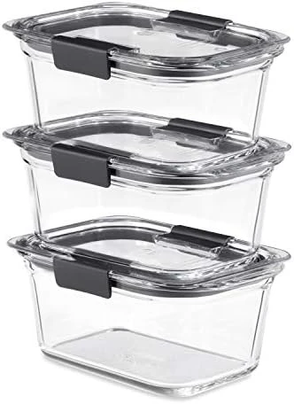 Rubbermaid Brilliance Glass Storage 3.2-Cup Food Containers With Lids, BPA Free And Leak Proof, Medium, Clear, Pack Of 4 10 Rubbermaid Brilliance Glass Storage 3.2-Cup Food Containers With Lids, BPA Free And Leak Proof, Medium, Clear, Pack Of 4 - Image 10