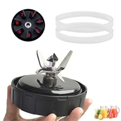 [ New Model] 7-Fins Replacement Blender Blade For Ninja Accessories, Only Compatible With Nutri Ninja Foodi Power Blender SS300, SS300C, SS351, SS351C, SS351TGT, CO351B, SS100, SS101, SS101C, SS101TGT