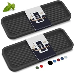 Kitchen Sink Organizer Tray,Sponge Holder For Kitchen Sink Bathroom Counter Tray Sponge Caddy Silicone Soap Holder For Soap Dispenser, Bottle, Dishwashing Accessories(2-pack) -Kitchen Island Sale 412h8WuxU5L. AC