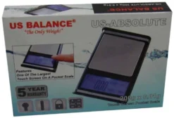 -ABSOLUTE TOUCH SCREEN DIGITAL POCKET SCALE 200g X 0.01g US BALANCE