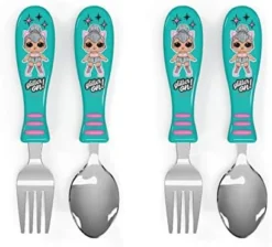 Zak Designs Bluey Kid Flatware Fun Character Art On Both Utensils, Non Slip Fork And Spoon Set Is Perfect For Encouraging Picky Eaters To Finish Their Plates, 2 Pack (4 PCS) -Kitchen Island Sale 41317YPvtL. AC